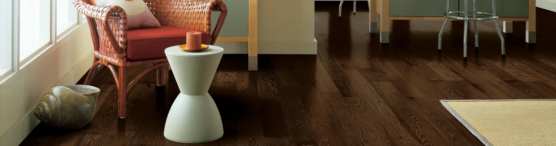 hardwood flooring in living room