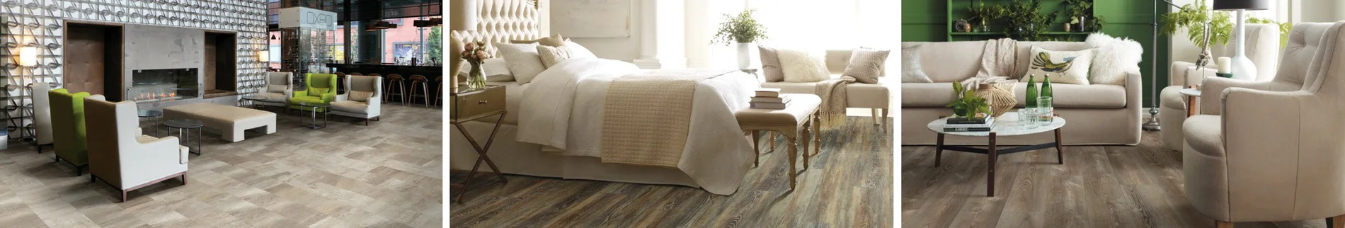laminate flooring in den with modern furniture